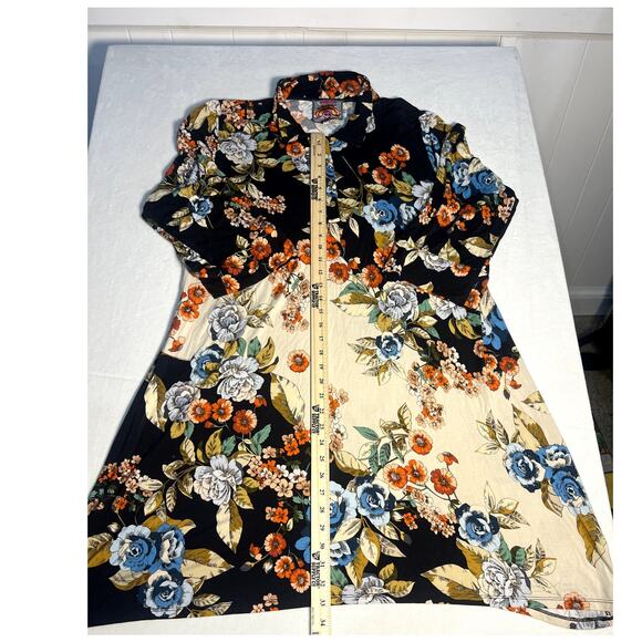 Johnny Was Emma Rose Polo Tunic Dress Floral Size XXL - Picture 4 of 6